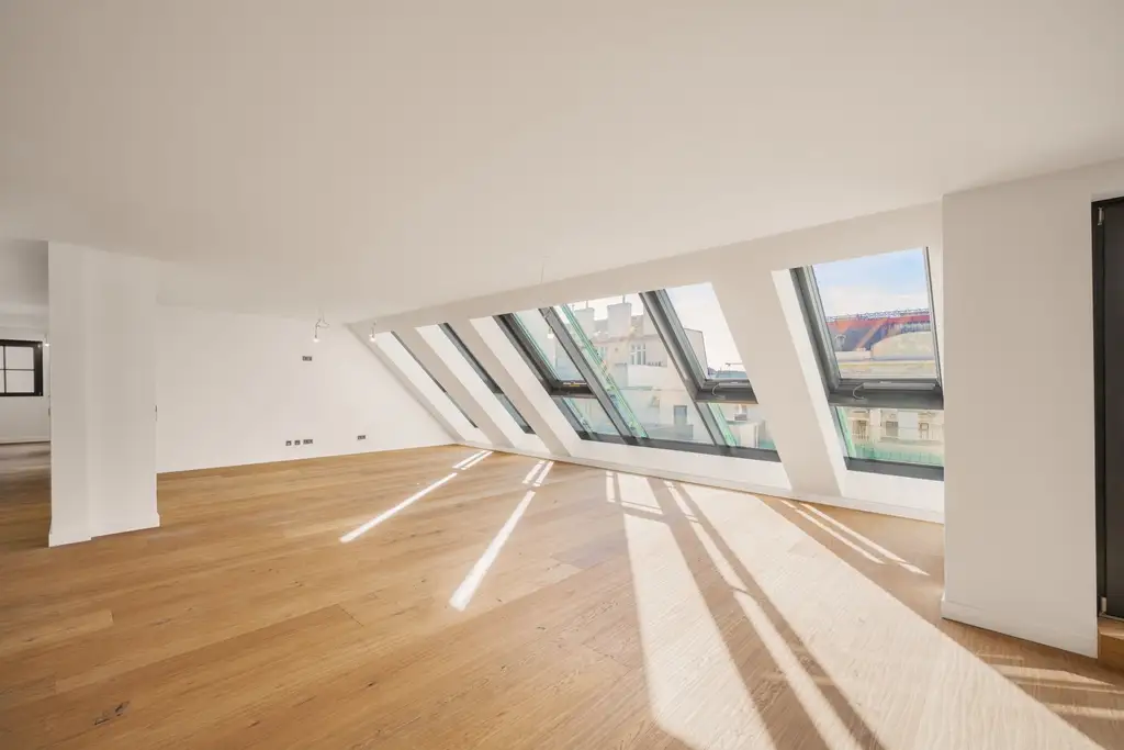Top-Penthouse am Naschmarkt mit spektakulärer Dachterrasse und atemberaubendem Blick über Wien