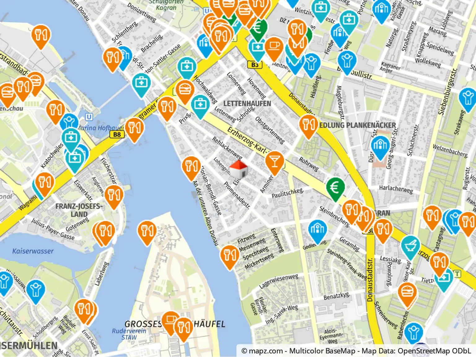 Geolyzer Kartenausschnitt