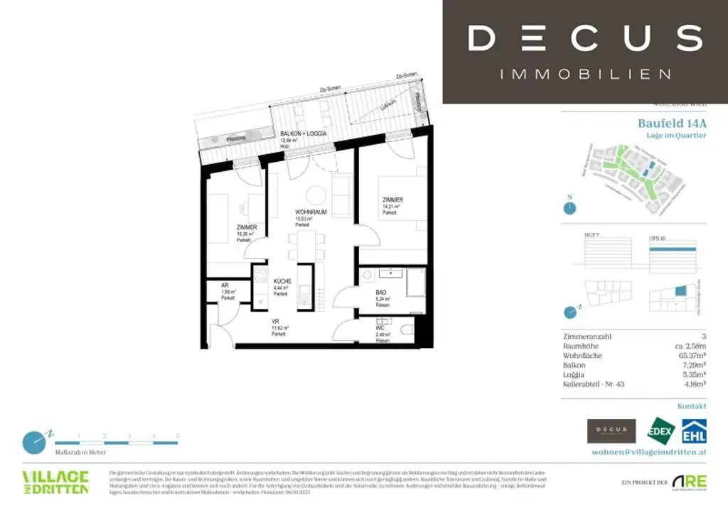 | NATÜRLICH DRAUSSEN | BAUFELD 14A | EIGENNUTZER | FERTIGSTELLUNG 2027 | VILLAGE IM DRITTEN