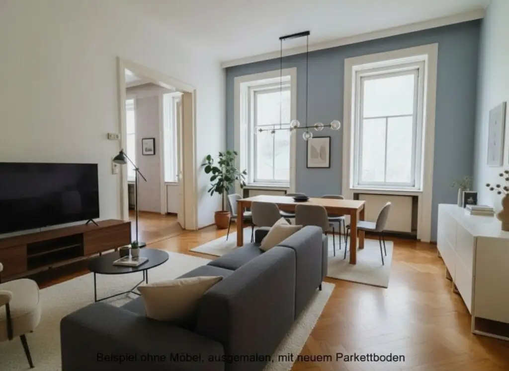 Unsanierte Wohnung in einem wunderschön sanierten Stilaltbau - Gaußplatz/Augarten