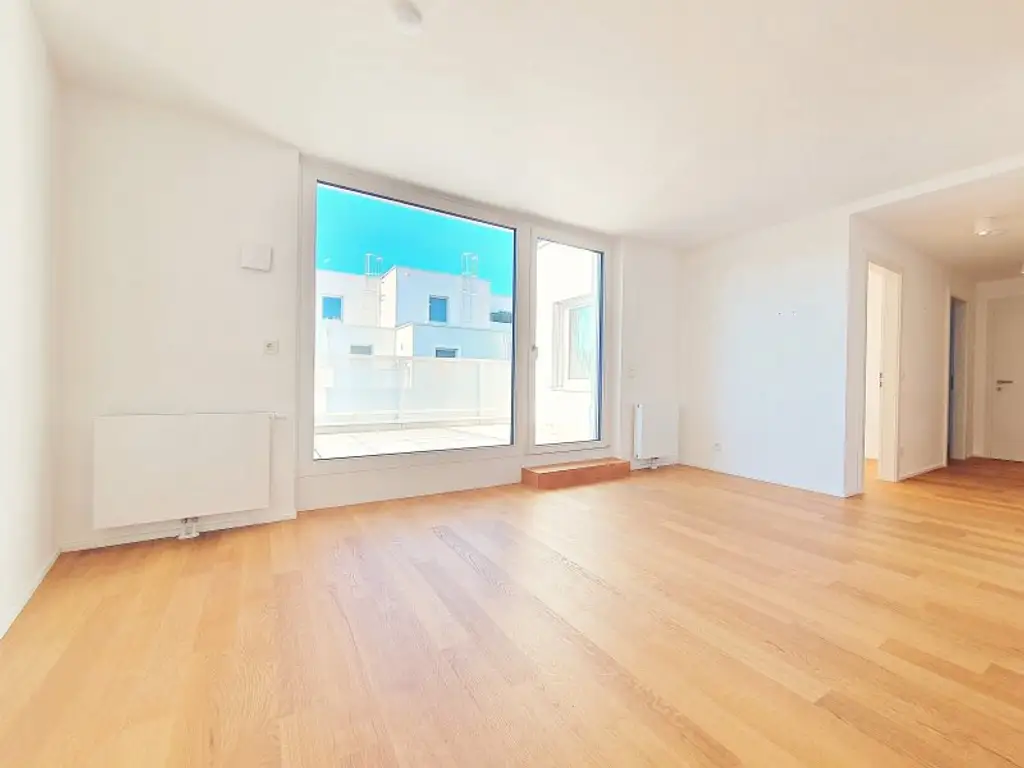 ++NEU++ AMBIENTE22: TOP-moderner 3-Zimmer-Wohntraum mit großzügiger 11,30 m² Terrasse und Tiefgaragenplatz beim Blumengärten Hirschstetten! +++