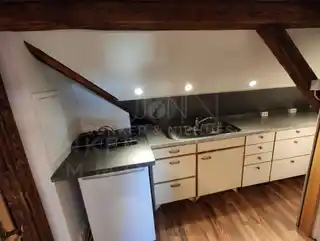 Küche im Dachgeschoss