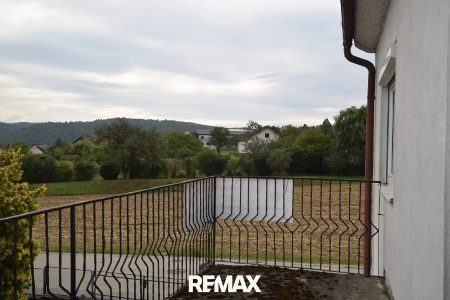 Blick vom Balkon