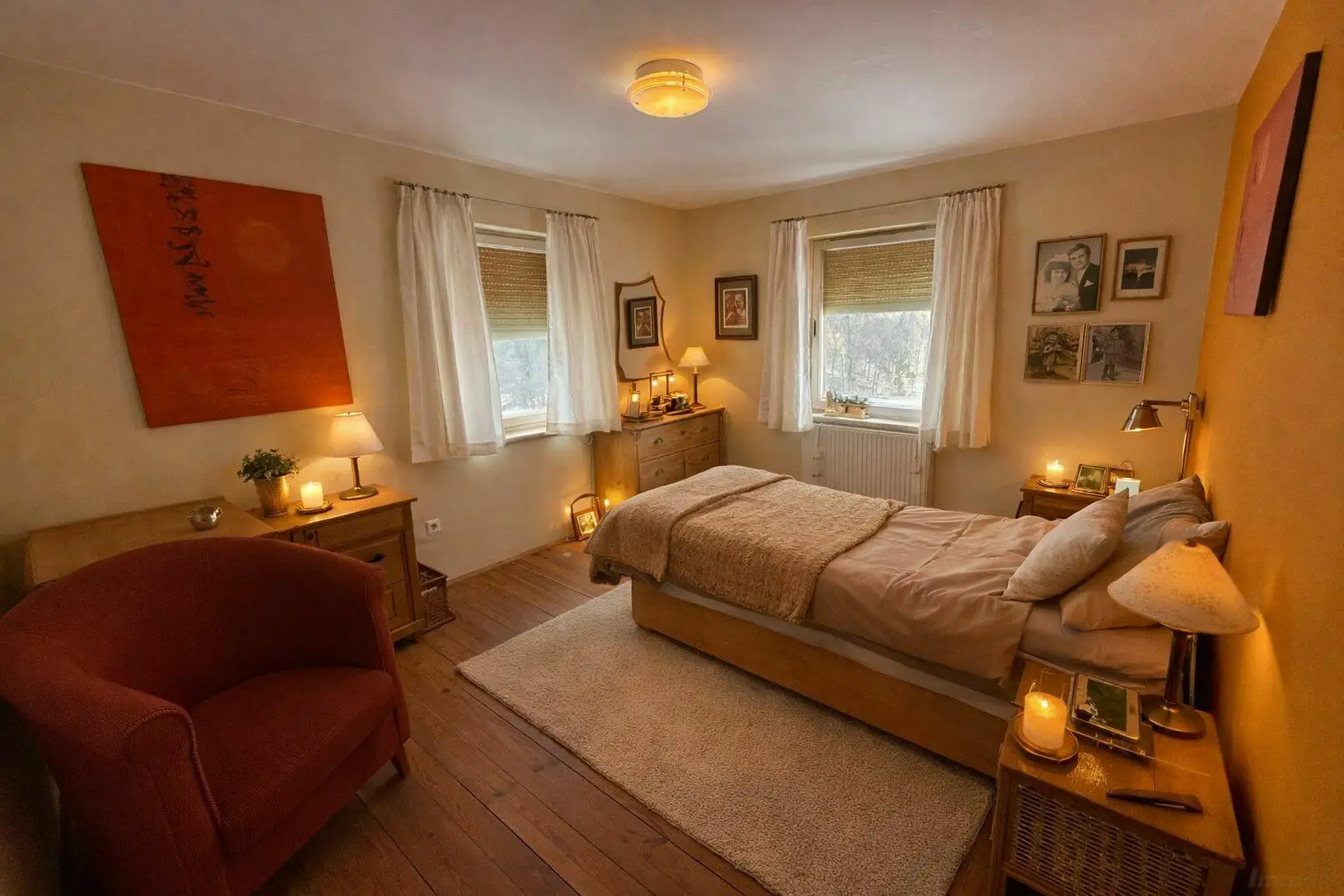 Zimmer 2 im OG, Deko KI-unterstützt