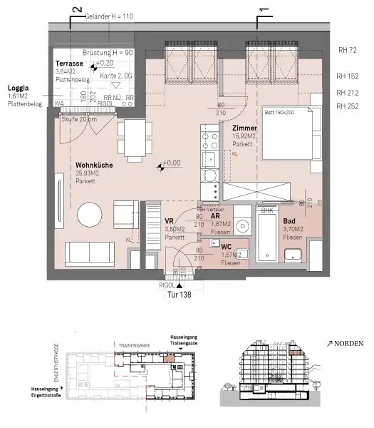 PROVISIONSFREI - Modernes wohnen am Donauufer mit Donaublick!