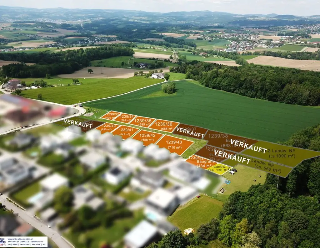 Baugrundstücke in Katsdorf / Ruhstetten - sonnige Lage, ideal für 1-3 Wohneinheiten je Parzelle