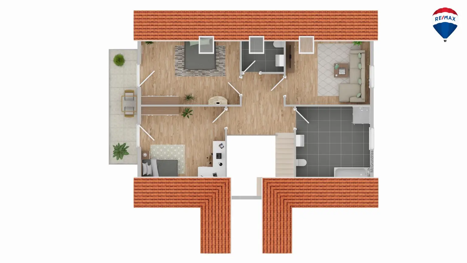 Bezugsfertiges Fertigteilhaus auf einem sonnigen Grundstück