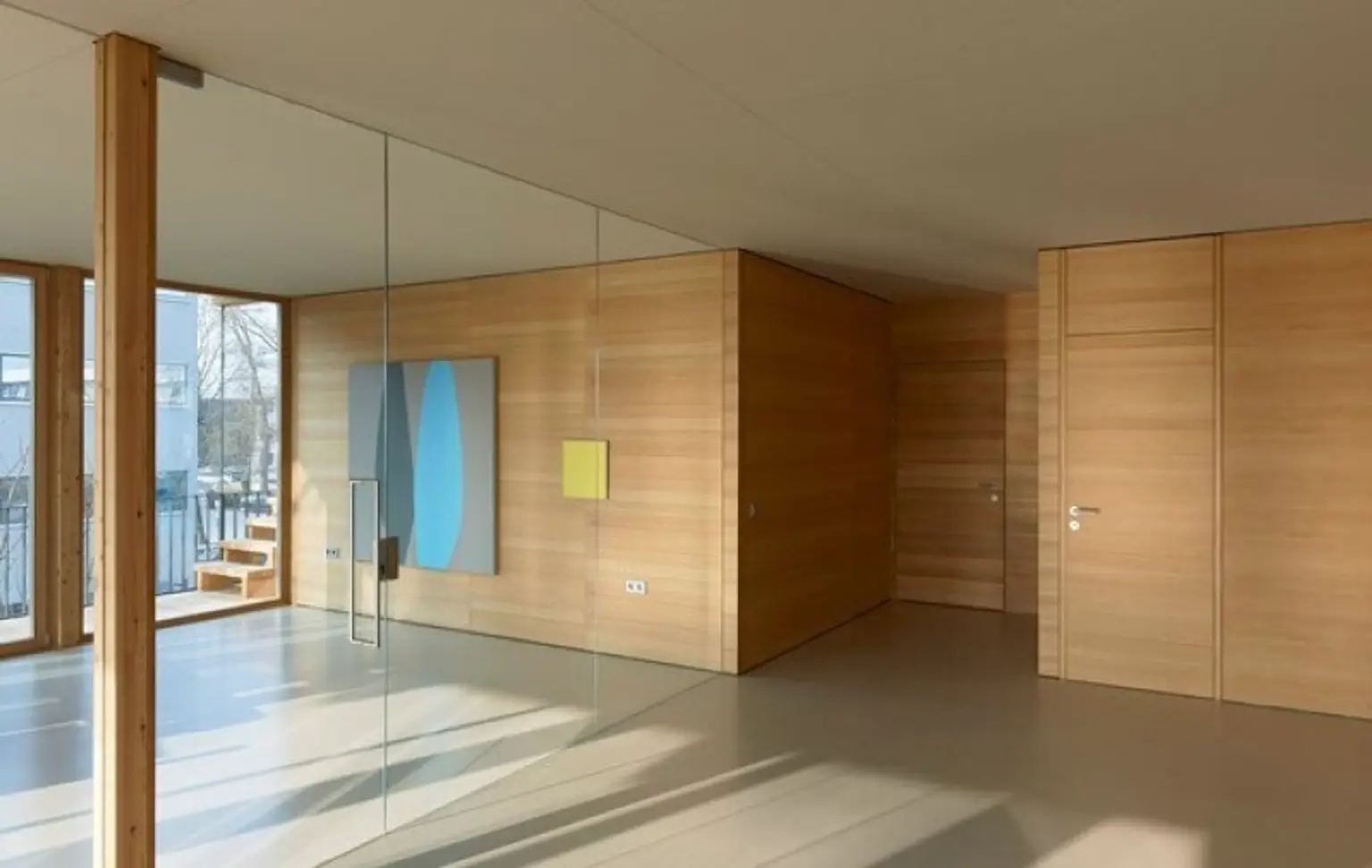 Das Traumbüro - komplette, oberste Etage, riesiger Balkon, tolle Architektur, Parkplätze