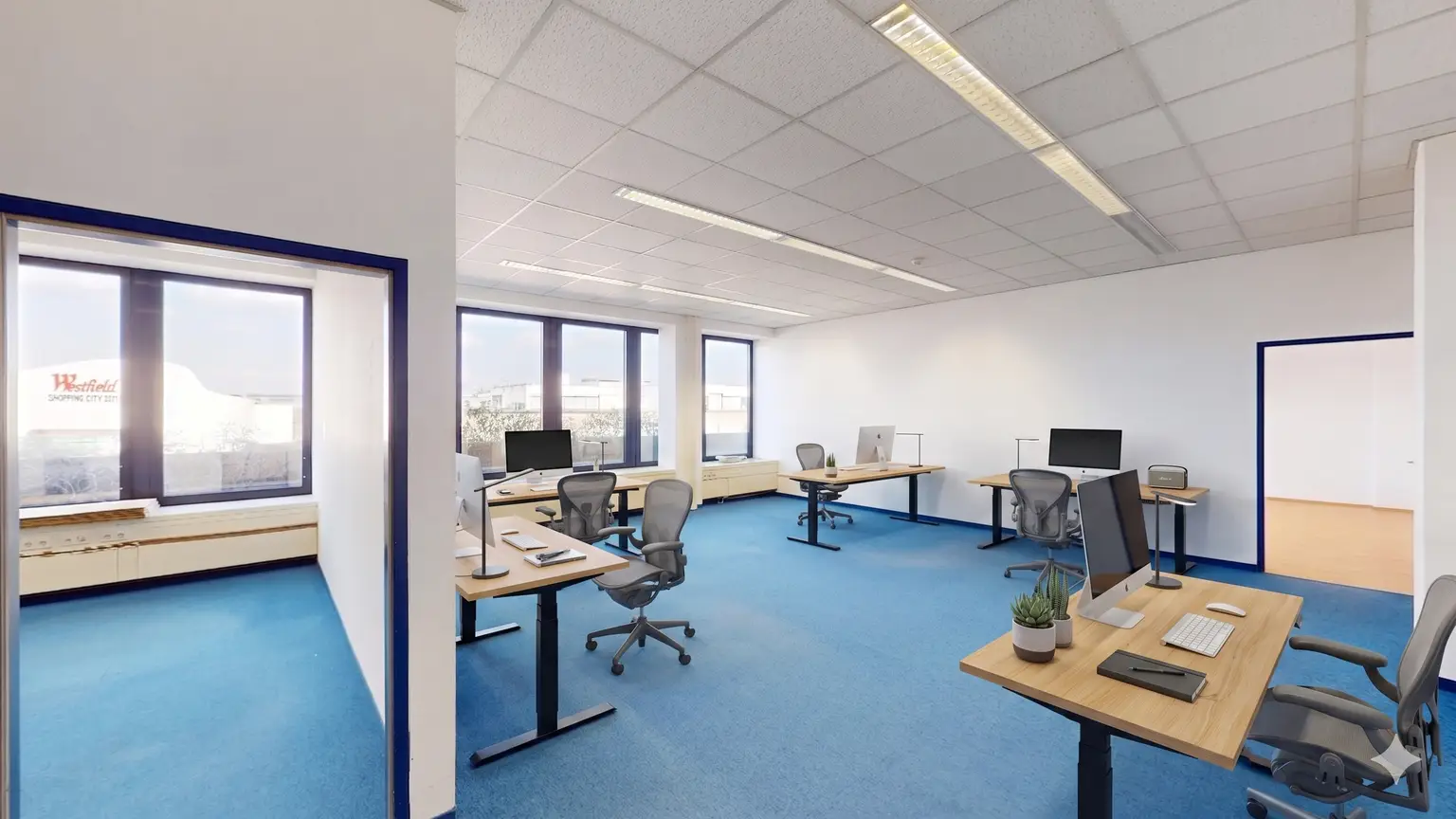 Helles Büro mit idealer Raumaufteilung