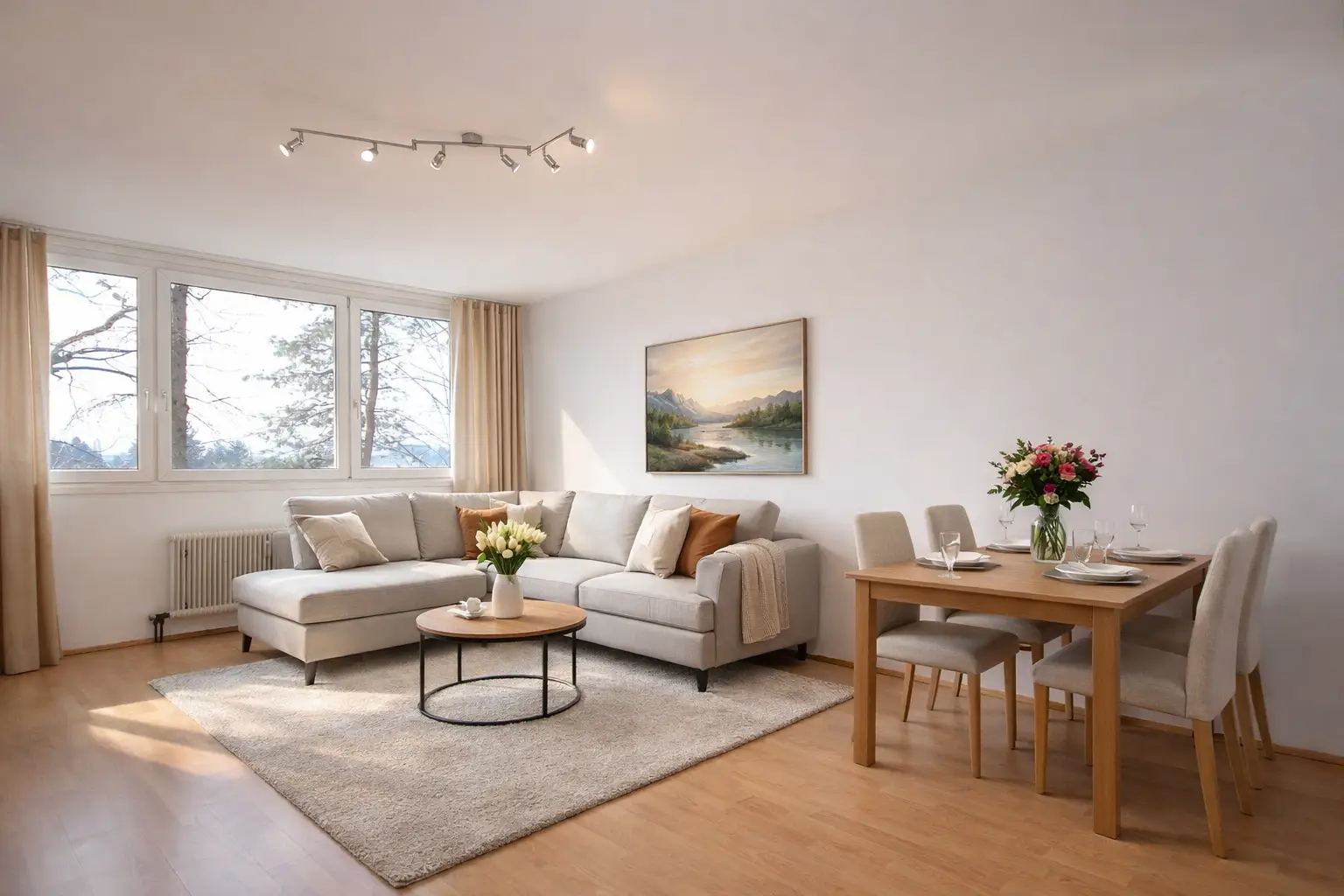 Einrichtungsbeispiel Wohnzimmer