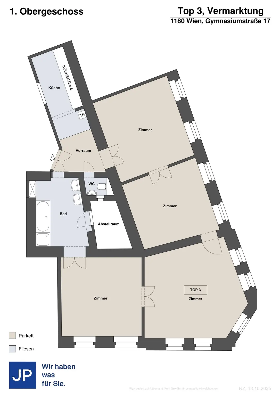 4 -Zimmer Altbauwohnung Nähe Cottageviertel