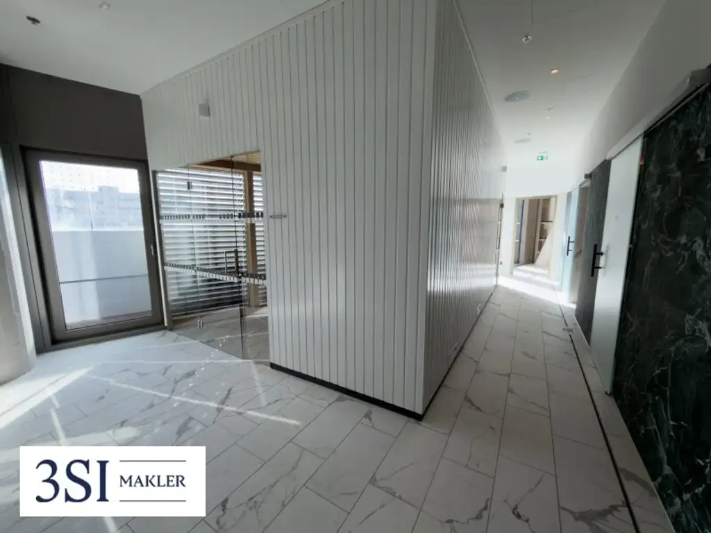 Möbliert, Pool, Sauna, Fitness in den DANUBEFLATS wohnen mit Luxusausstattung und phantastischem Ausblick