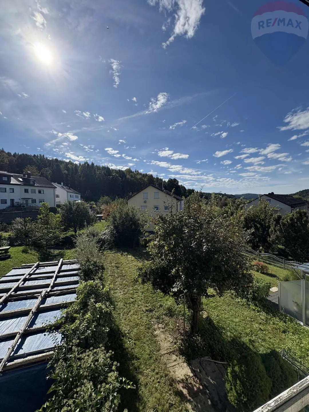 Blick vom Balkon
