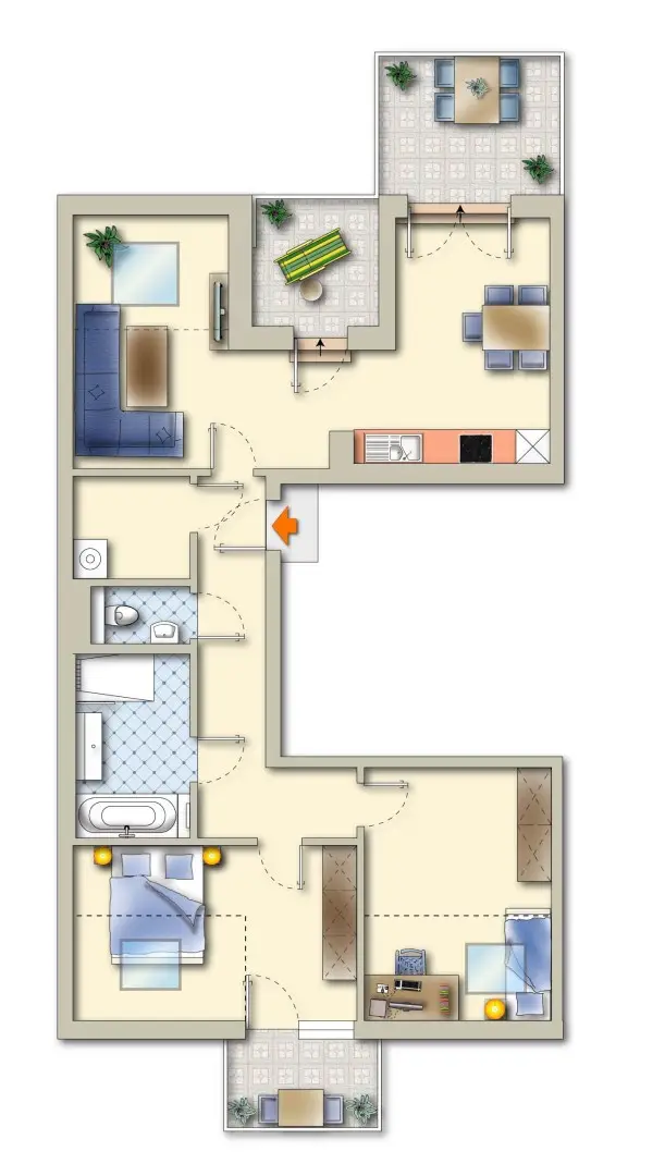 Grundrissplan