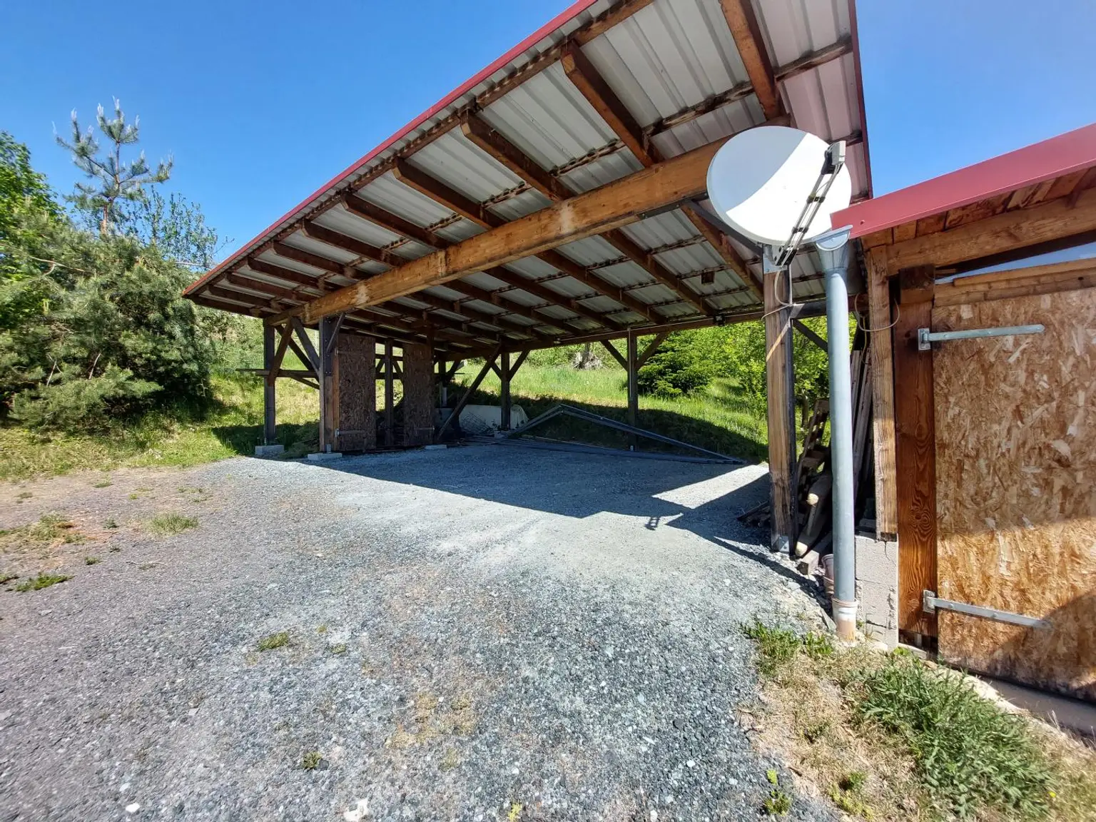 Carport für 3 Autos