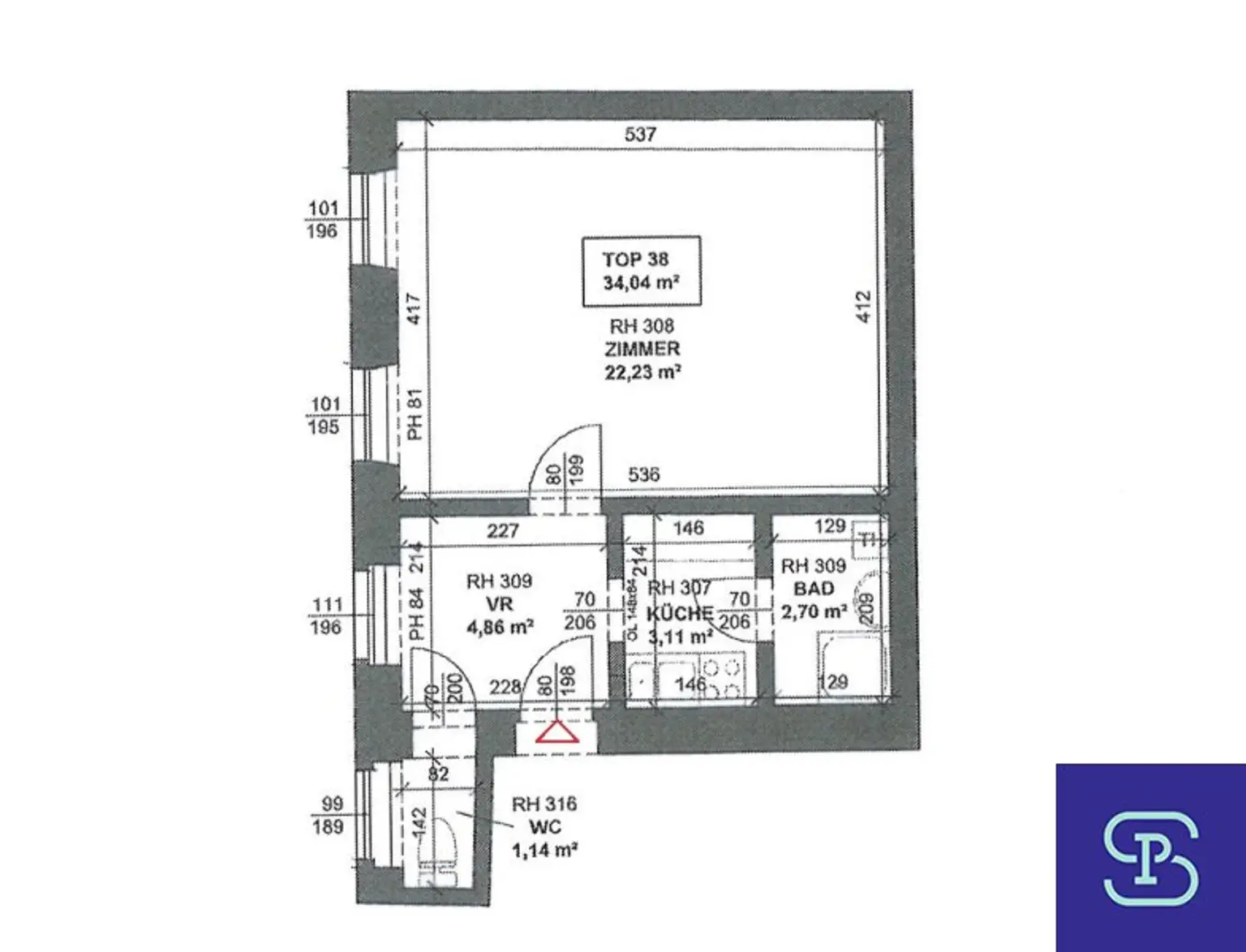 Provisionsfrei: Ruhiger 36m² Altbau im wunderschönen Stilhaus - 1080 Wien
