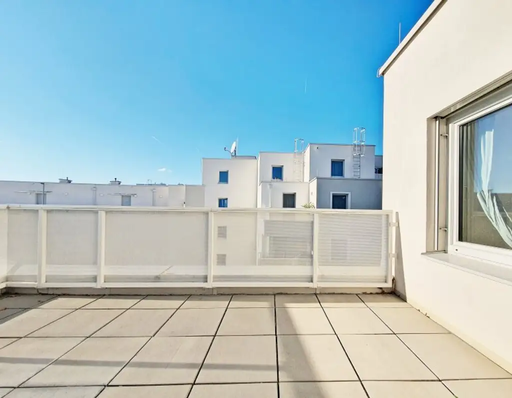 ++NEU++ AMBIENTE22: TOP-moderner 3-Zimmer-Wohntraum mit großzügiger 11,30 m² Terrasse und Tiefgaragenplatz beim Blumengärten Hirschstetten! +++