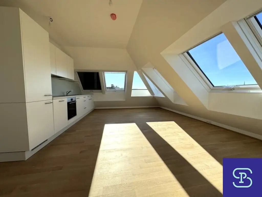 Provisionsfreier 104m² DG-Erstbezug mit Loggia und Einbauküche am Donaukanal - 1200 Wien