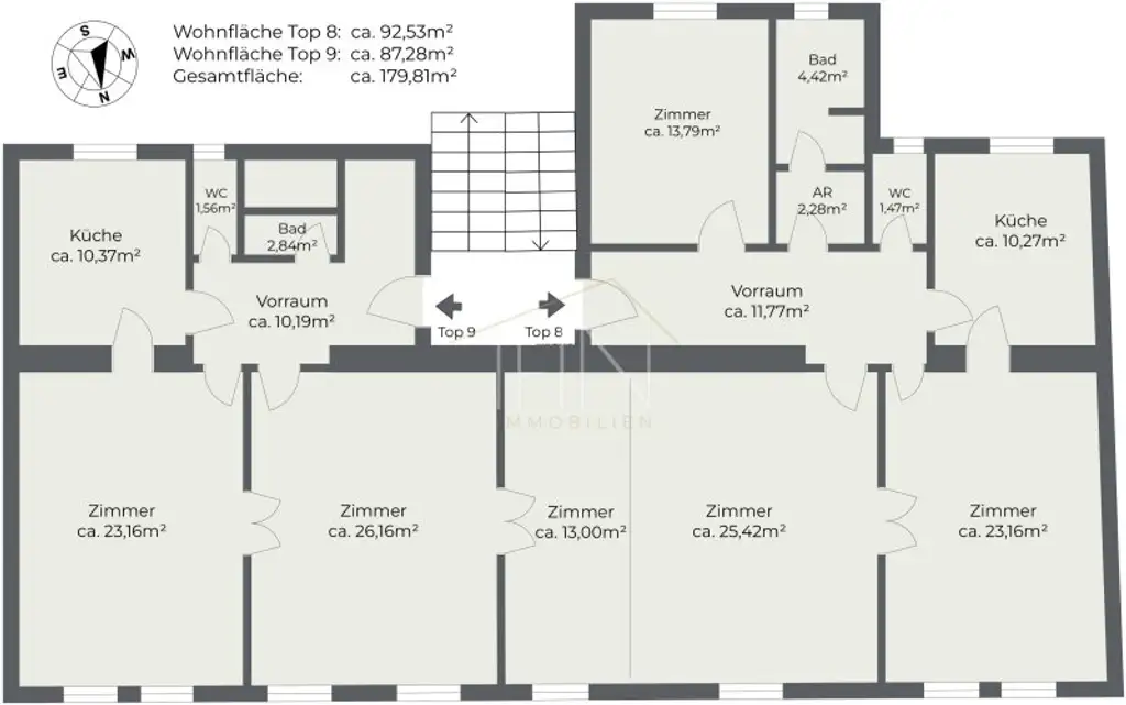 Zwei Wohnungen verbunden auf einer Etage - Toplage nahe Innenstadt & Prater