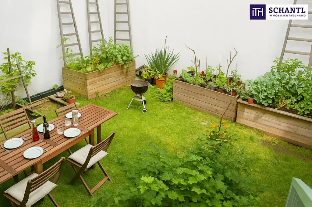 Stark reduziert! Charmante 3-Zimmer-Wohnung mit Urlaubsfeeling – eigener Garten & zwei Balkone in Währinger Toplage