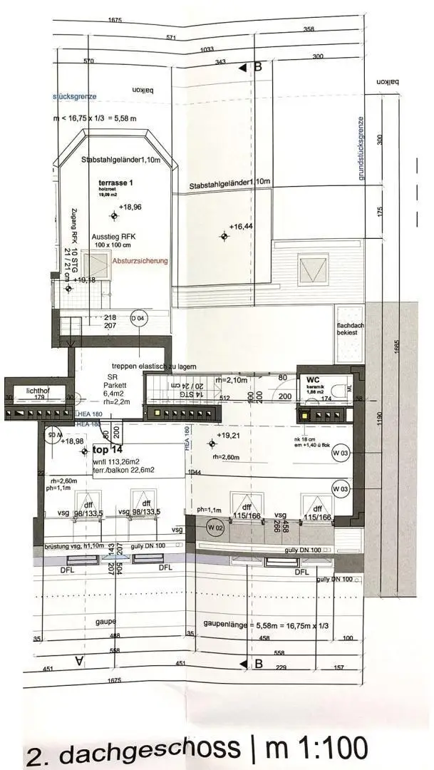 Bauakt-Ausführungsplan DG2