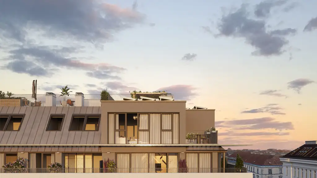 Exklusive 2 Zimmer Wohnung mit Dachterrasse - Sonne tanken: U6 Burggasse