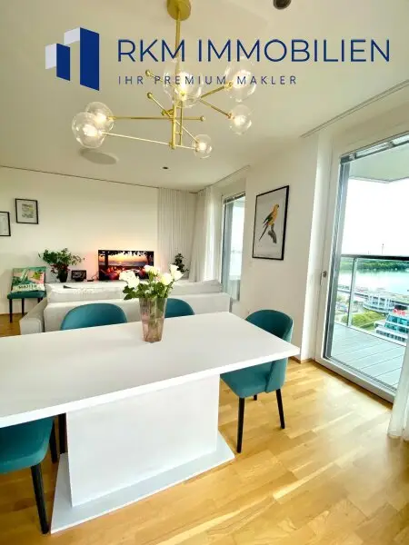 Exklusive und moderne 3-Zimmer-Wohnung mit Balkon in 1020 Wien – Einzigartige Aussicht, Marina Tower, VIP - Location
