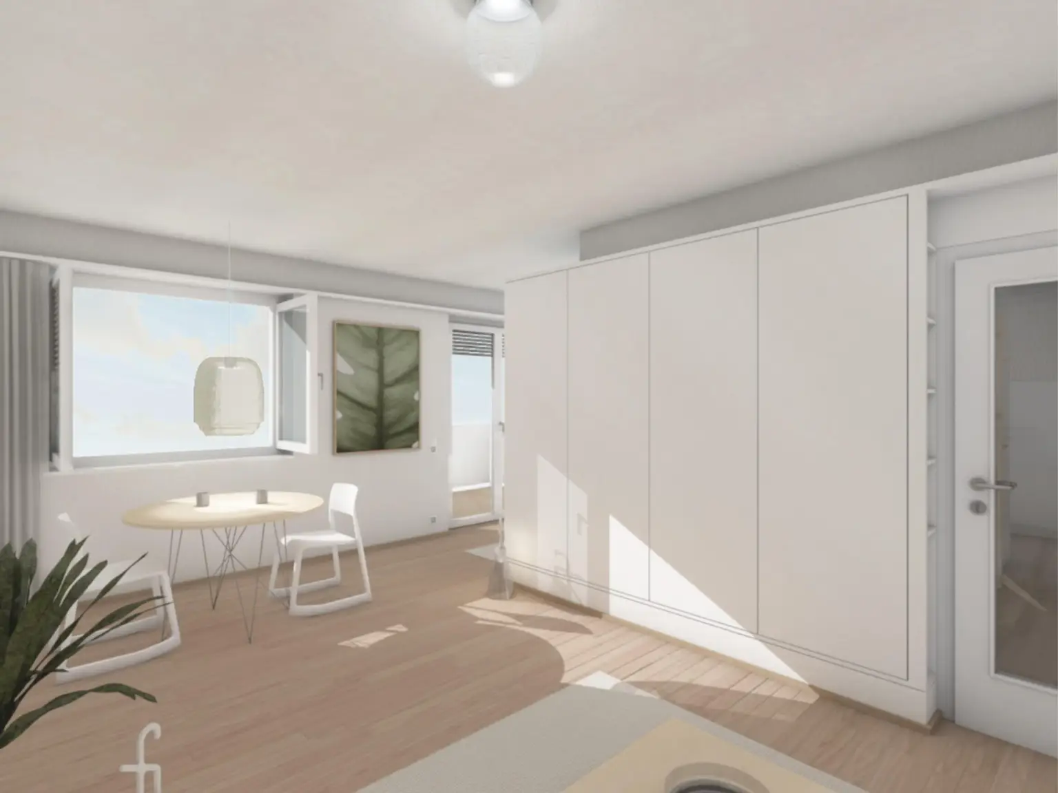 bezugsfertige Wohnung - Blick ins Grün