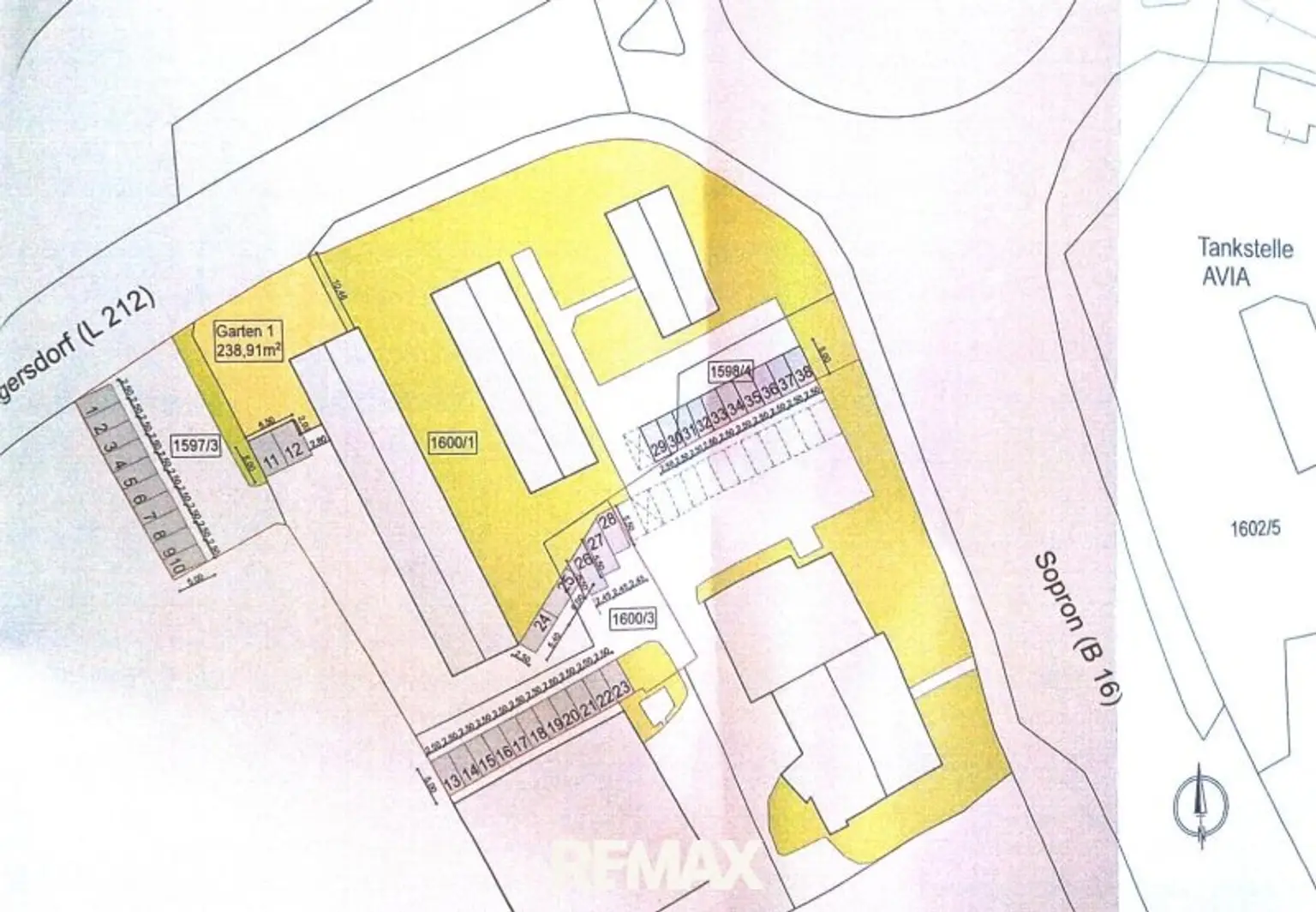 38 Parkplätze - GZO