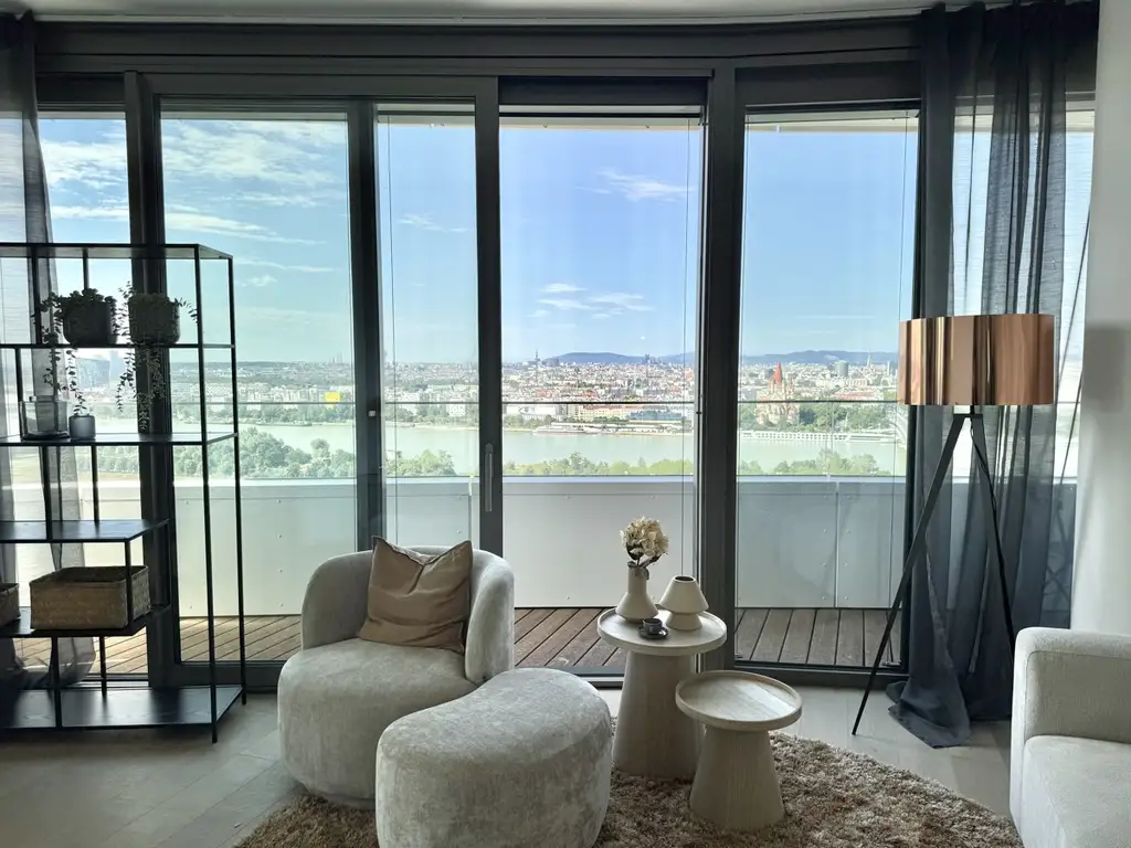 All in Miete - Doorman, Gym, Pool UND den schönsten Ausblick auf Stephansdom, Prater & Neue Donau
