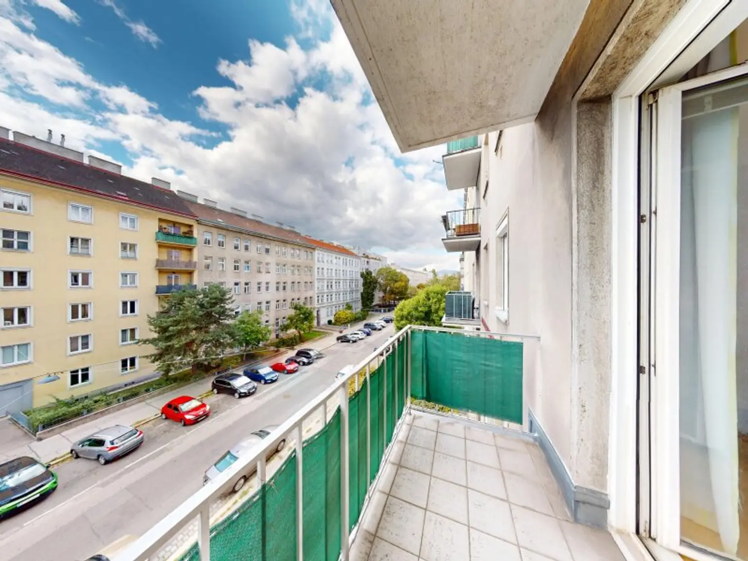Blick vom Balkon