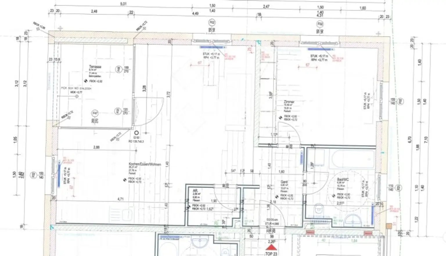Telfs: 2-Zimmer-Neubauwohnung mit verglaster Loggia, Tiefgarage und hochwertiger DAN-Küche in zentraler ruhiger Lage zu kaufen