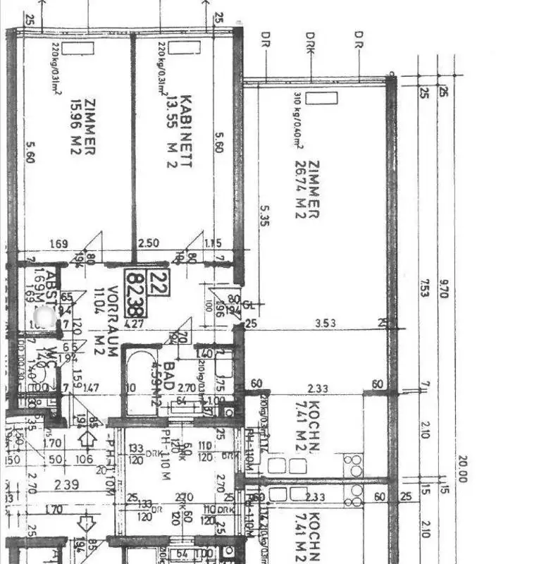 3 - Zimmer Wohnung in Toplage 1070 im 6. OG