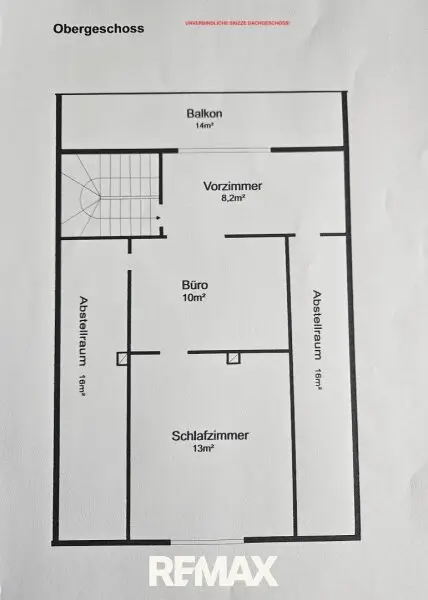 unverbindliche Skizze Dachgeschoß