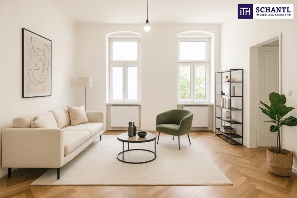 Wohnen mit Flair: Sanierte 2-Zimmer-Altbauwohnung mit hochwertiger Ausstattung, barrierefreiem Zugang und idealer Anbindung ins Stadtzentrum *** Überzeugen Sie sich selbst!