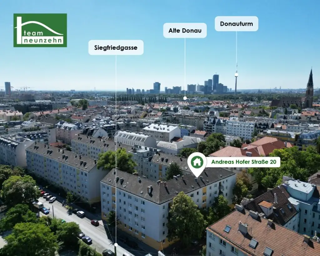 Moderne 3-Zimmer-Eigentumswohnung in Ruhelage - Balkon - Nähe Alte Donau & Floridsdorf. - WOHNTRAUM