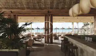 Cuna del Alma render interior beach club