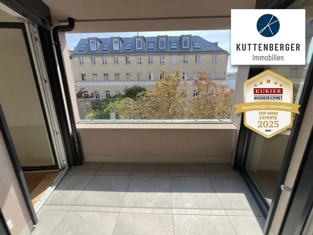 *Superprojekt: ''Über den Baumwipfeln" Top 44 Erstklassige 2-Zimmer Loggia - Wohnung + TRAUMHAFTE SÜDAUSRICHTUNG mit Blick auf die Kastanienbäume