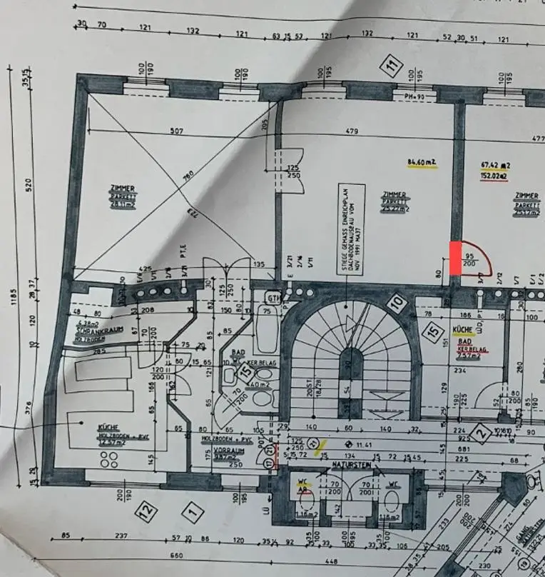 Teilsanierte 3 Zimmer Wohnung in Top Lage - 
Nahe altes AKH und Rathaus