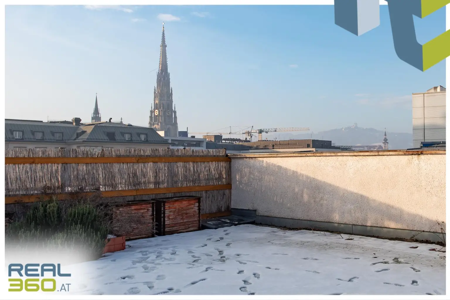 Blick auf den Dom und Pöstlingberg