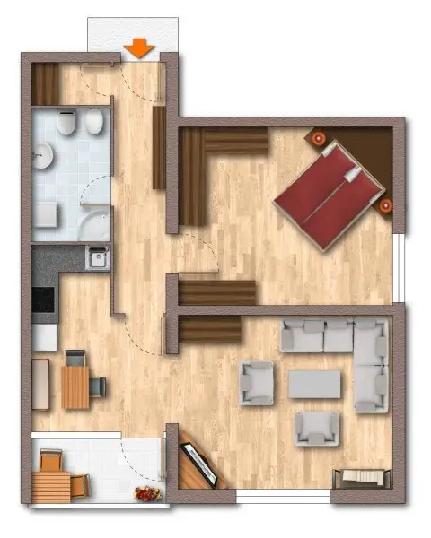 Grundriss Wohnung