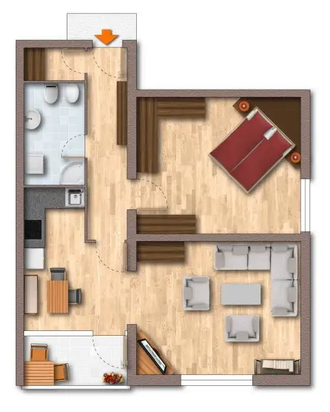 Grundriss Wohnung