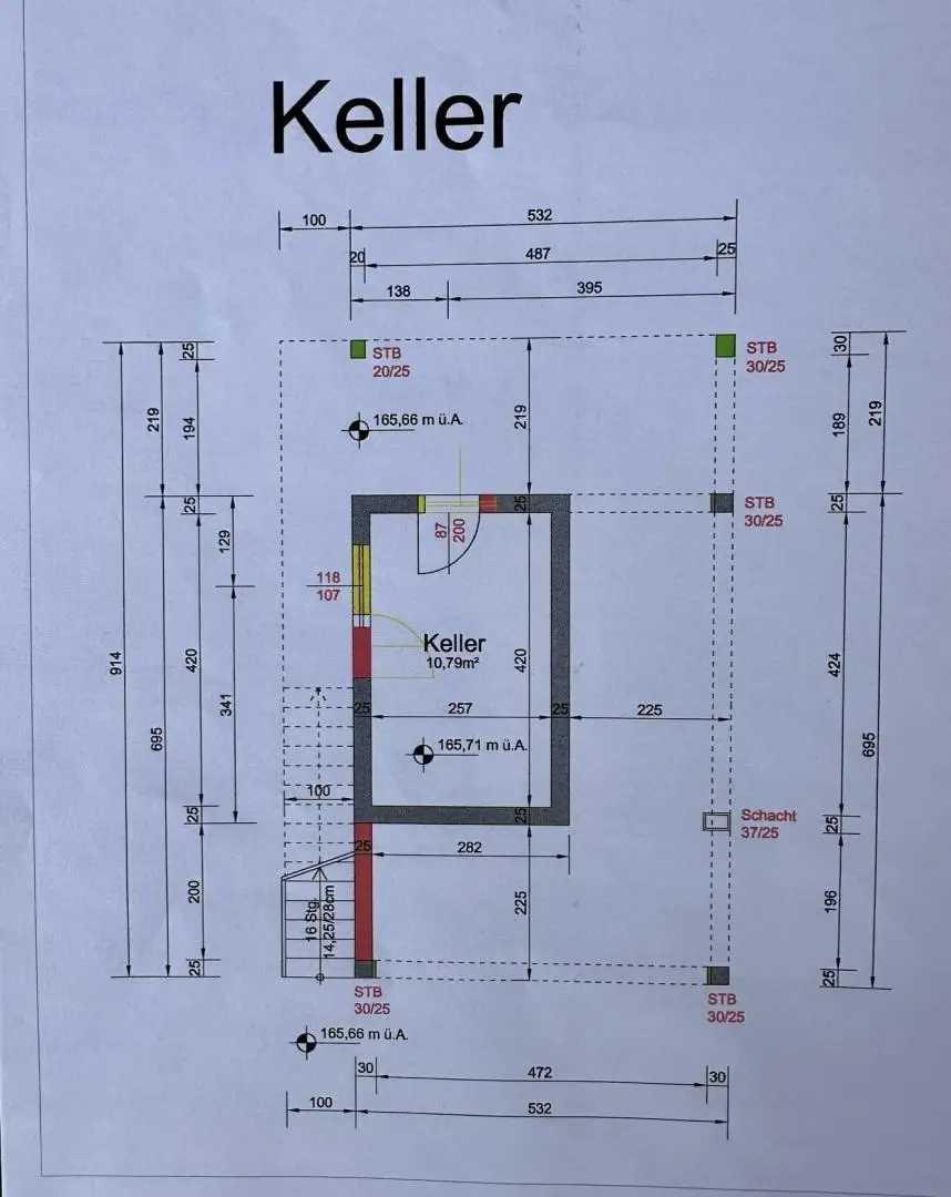 Grundriss Keller