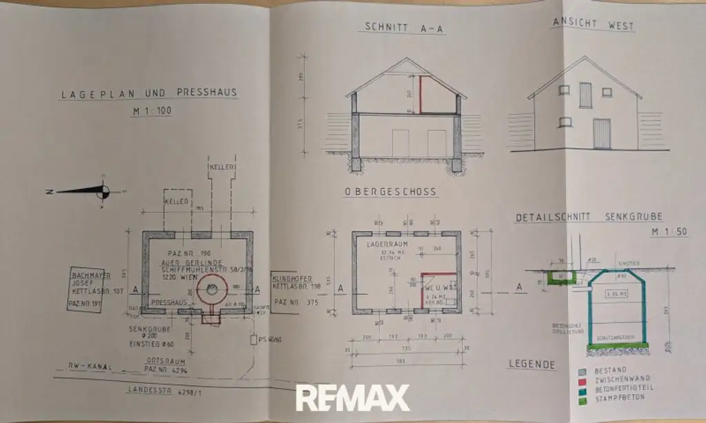 genehmigter Bauplan