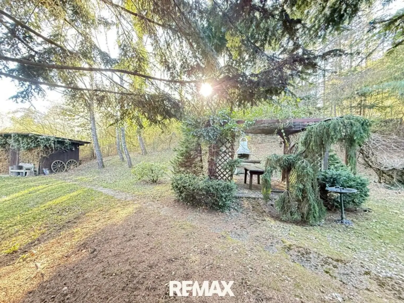 Grillplatz und Gartenhaus