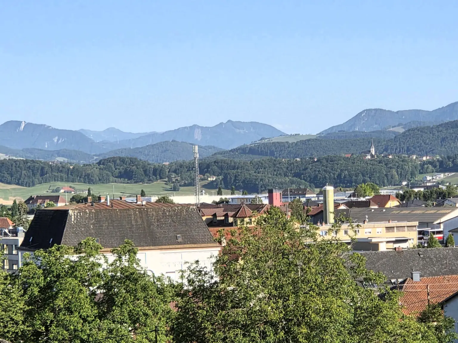 Aussicht vom Balkon