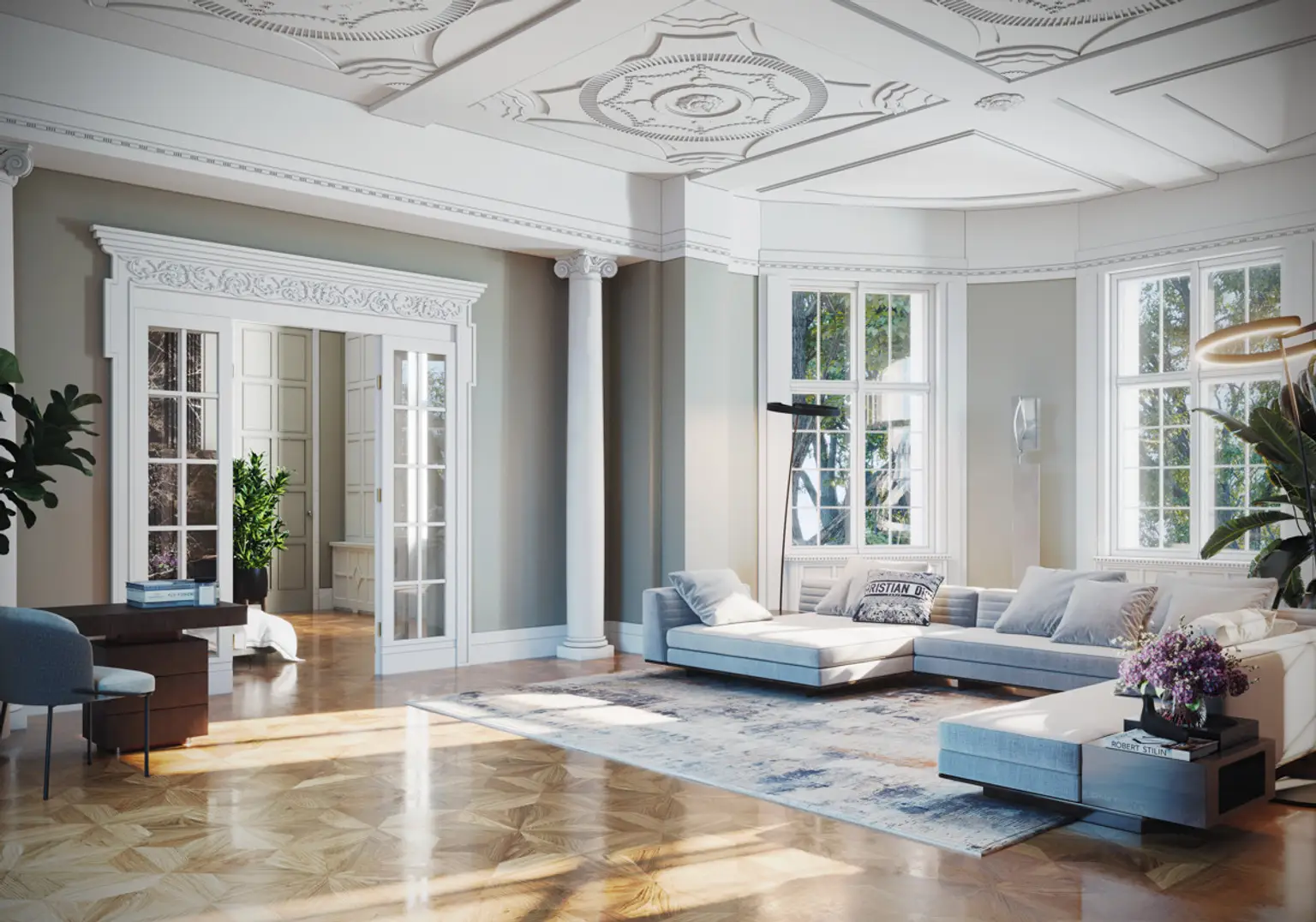 Palais & Villa - inkl. Pool: Gartenresidenz der Extraklasse - 500m2 private Grünfläche & Luxu pur