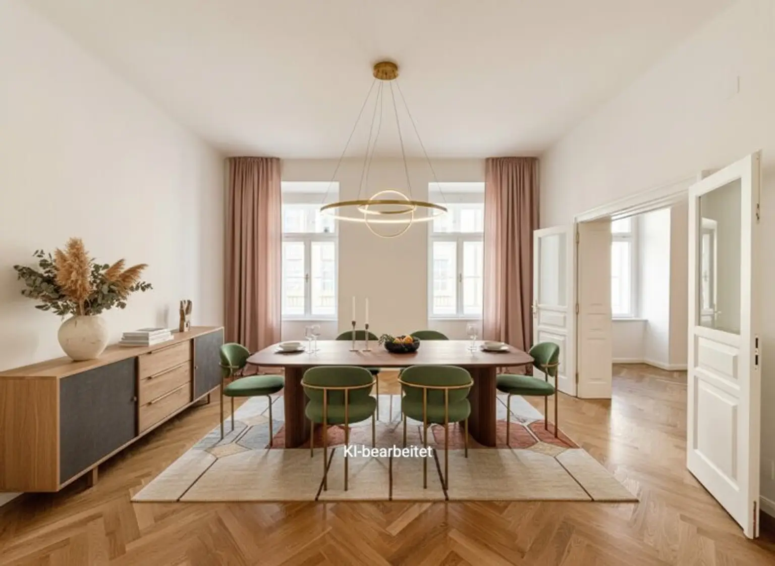 Esszimmer mit Küche