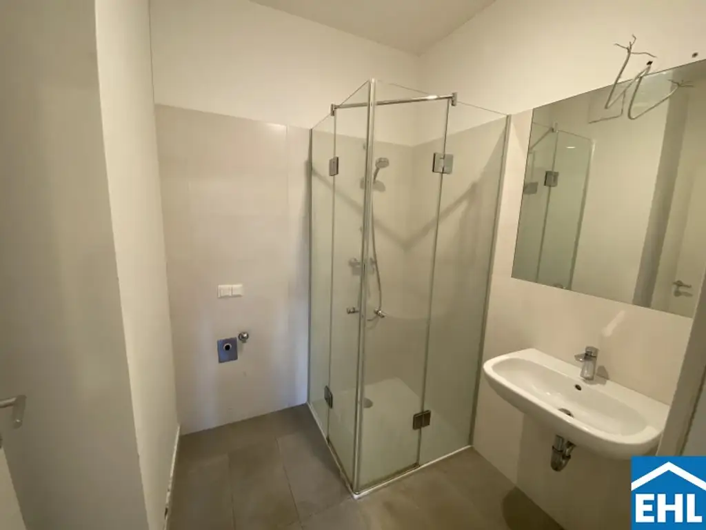 Wohntraum nahe dem Floridsdorfer Wasserpark - 2-Zimmer-Wohntraum mit Loggia und Garten!