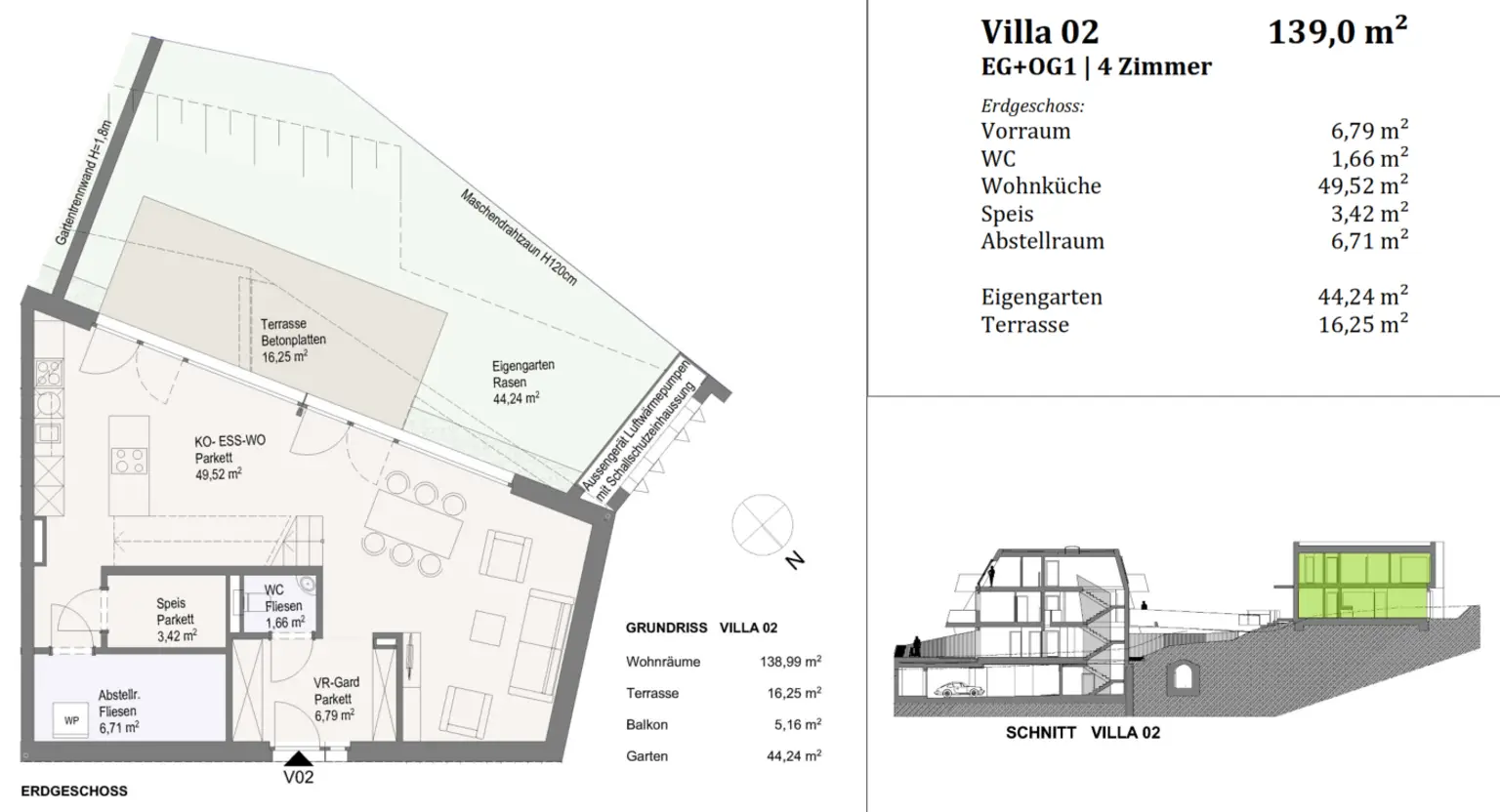 Grundriss Villa 2 EG